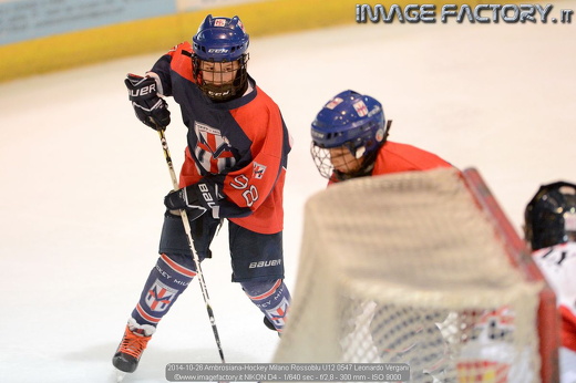 2014-10-26 Ambrosiana-Hockey Milano Rossoblu U12 0547 Leonardo Vergani